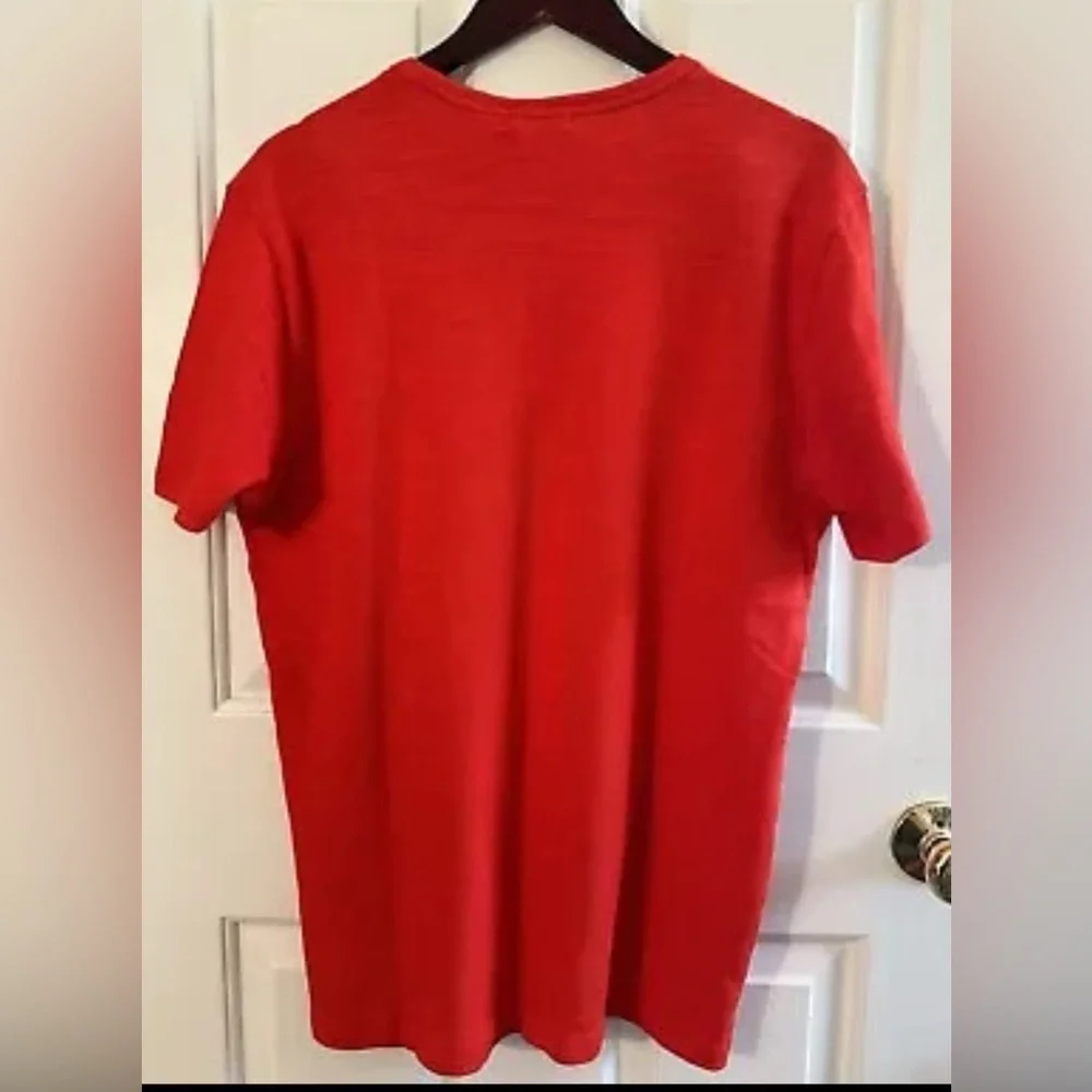 NWT G/FORE Men’s LARGE 100% Cotton Poppy Red T Shirt Elevated Casual Golf Club
